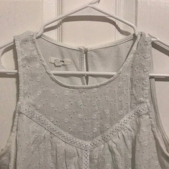 White Eyelet Patterned Tank from Maurices - Picture 2 of 10
